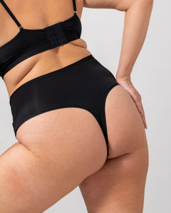 Micro Highwaist Thong Black