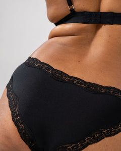 Micro Lace Cheeky Black