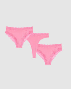 Micro Underpants 3-Pack Candy Pink