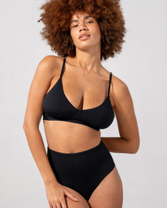 Micro Scoop Bra Black