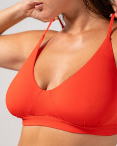 Micro Scoop Bra Fiery Red