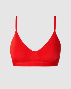 Micro Scoop Bra Fiery Red