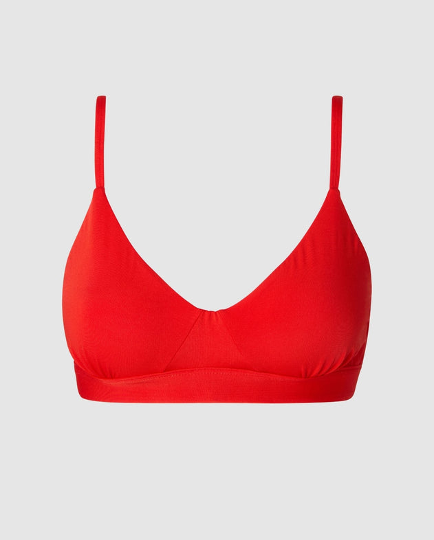 Micro Scoop Bra Fiery Red