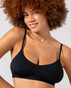 Micro Scoop Bralette Black