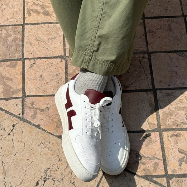 Alpha Sneakers Millésime White / Wine Red