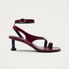 Miquela Leather Sandals Onix Burgundy