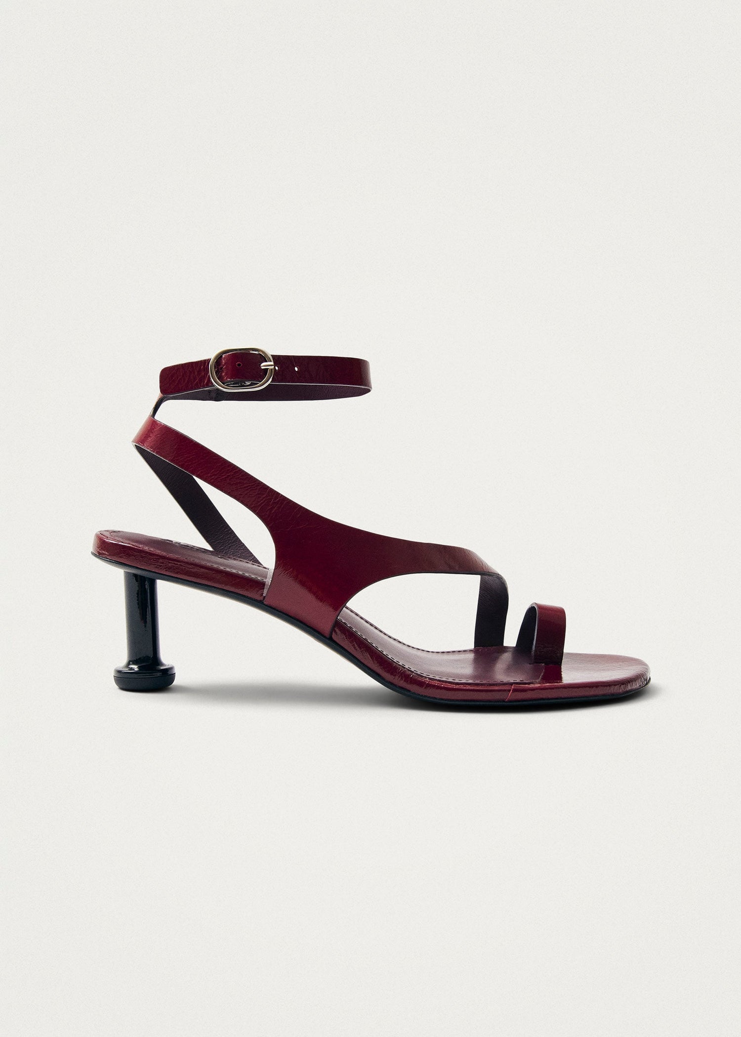 Miquela Leather Sandals Onix Burgundy