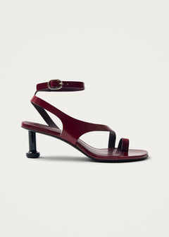 Miquela Leather Sandals Onix Burgundy
