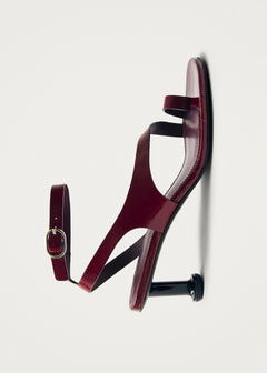 Miquela Leather Sandals Onix Burgundy