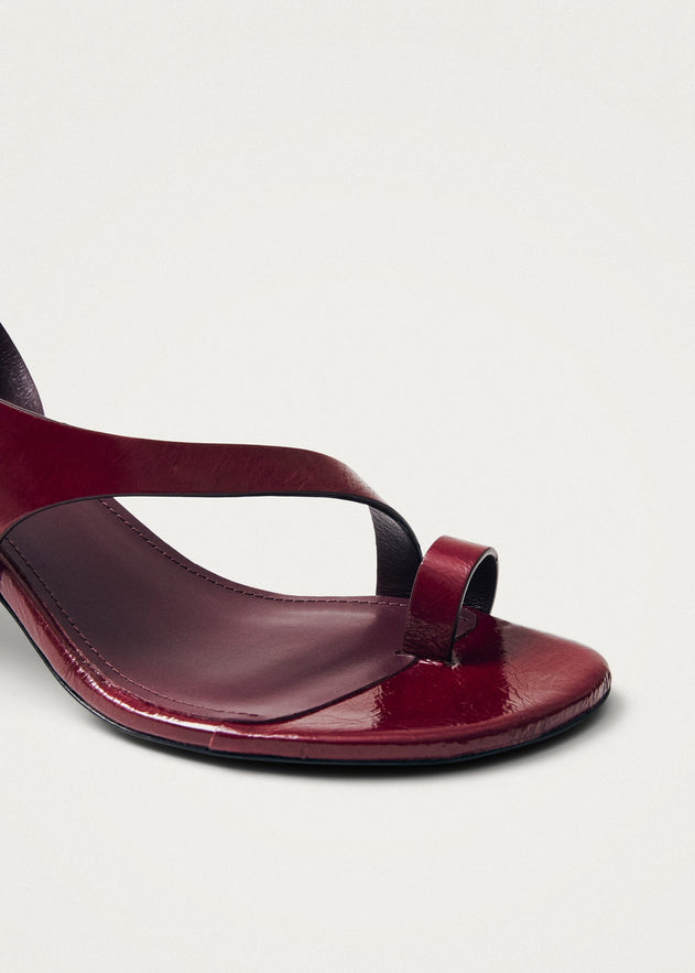 Miquela Leather Sandals Onix Burgundy