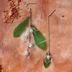 Lily Of The Valley Mismatched Earrings