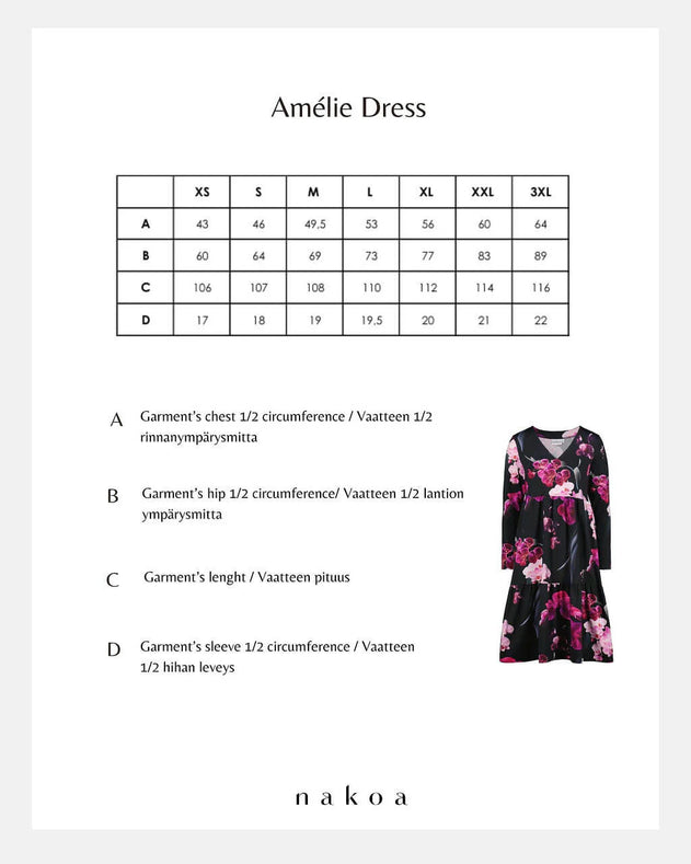 Amélie Layered Dress Black Orchid - IVALO.COM