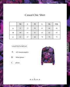 Casual Chic Print Shirt Marble