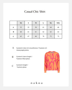 Casual Chic Print Shirt Melody