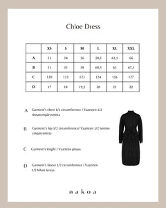 Chloe Dress  Black Leo