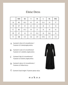 Eloise Dress Black Leo