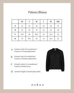 Paloma Blouse Black Leo