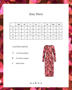 Zoey Dress Scarlet Petals