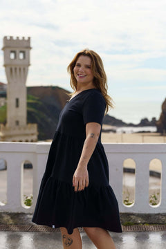 Layered Dress Black - IVALO.COM