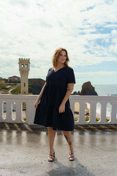 Layered Dress Black - IVALO.COM