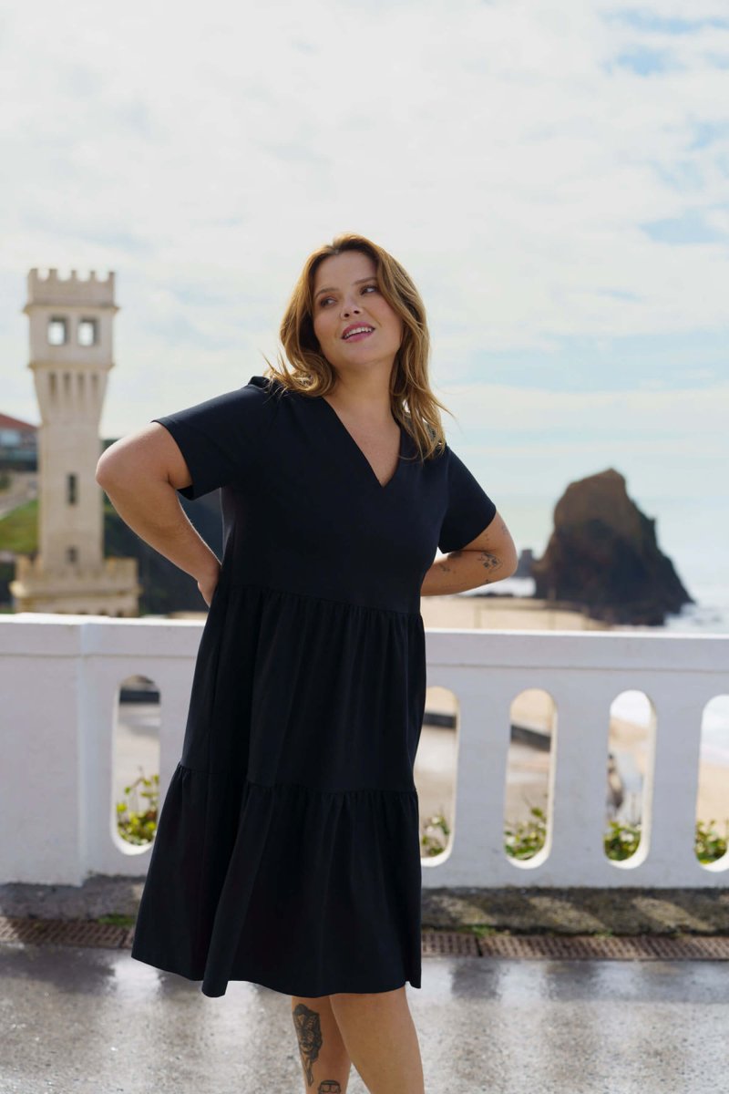 Layered Dress Black - IVALO.COM