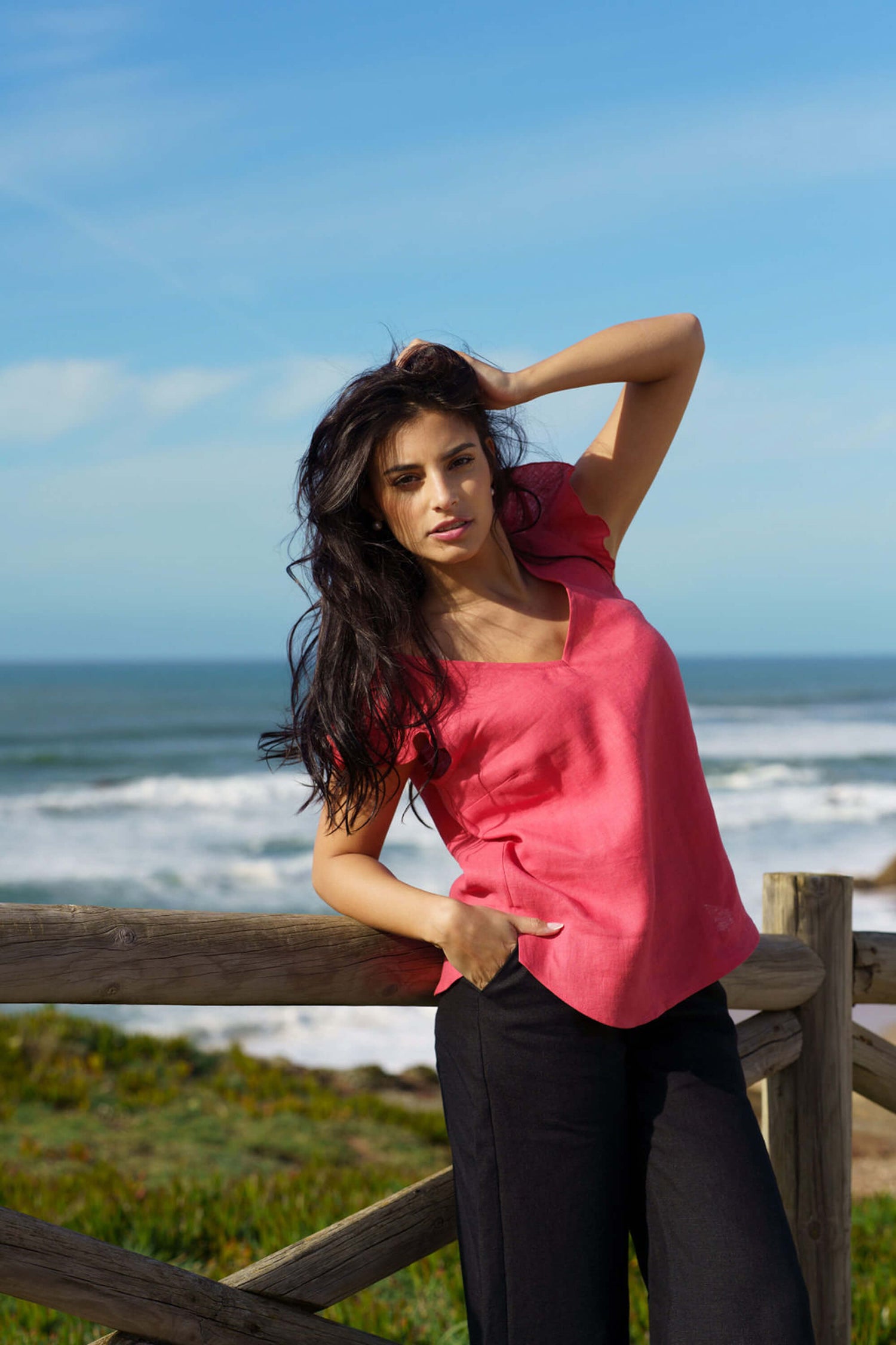 Sofia Top Sunset Coral