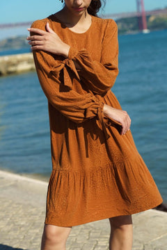 Hailey Dress Golden Leo - IVALO.COM