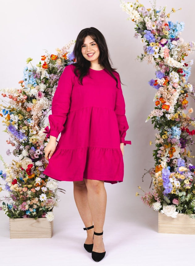 Hailey Dress Peacock Pink - IVALO.COM