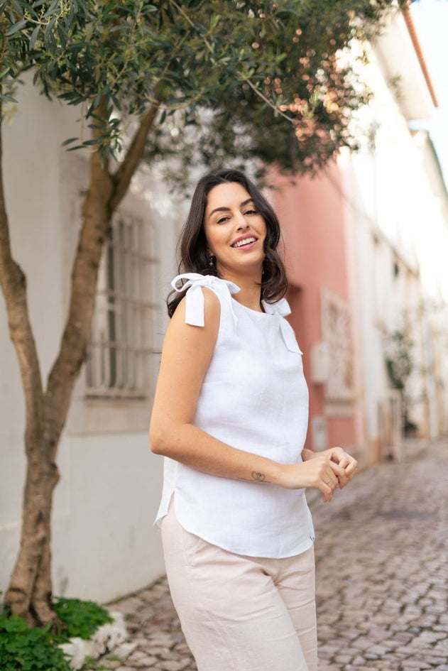 Lauren Top Coconut Milk White - IVALO.COM