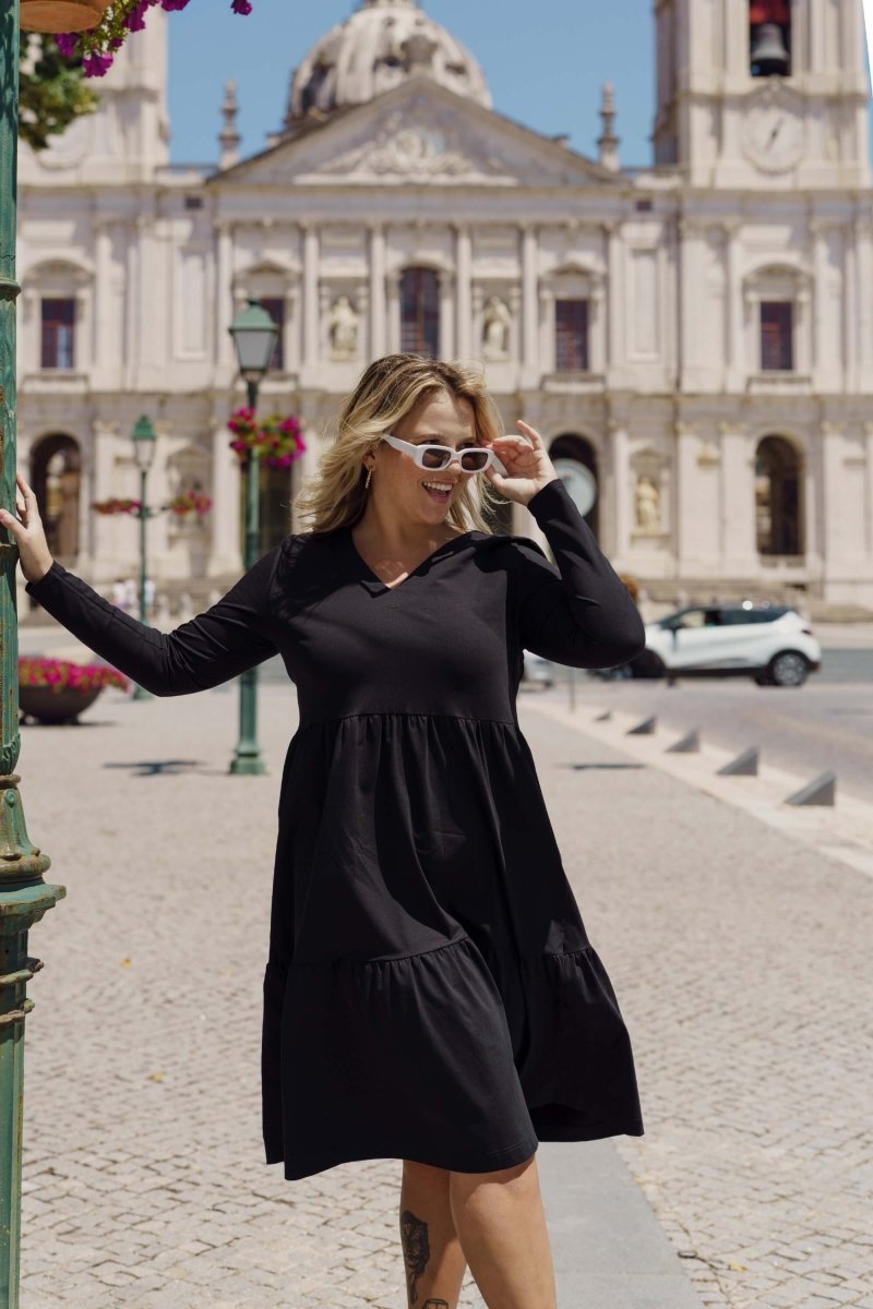 Amélie Layered Dress Black - IVALO.COM