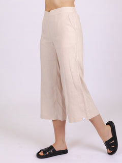 Culottes Linen Trousers Sandshell Beige