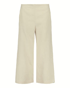 Culottes Linen Trousers Sandshell Beige - IVALO.COM