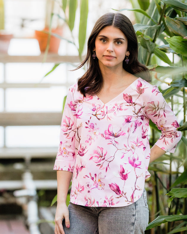 Vera Blouse Ballet of Blossoms Pink