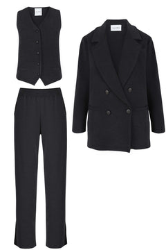 Ora, Forza & Galante Merino Co-ord Black