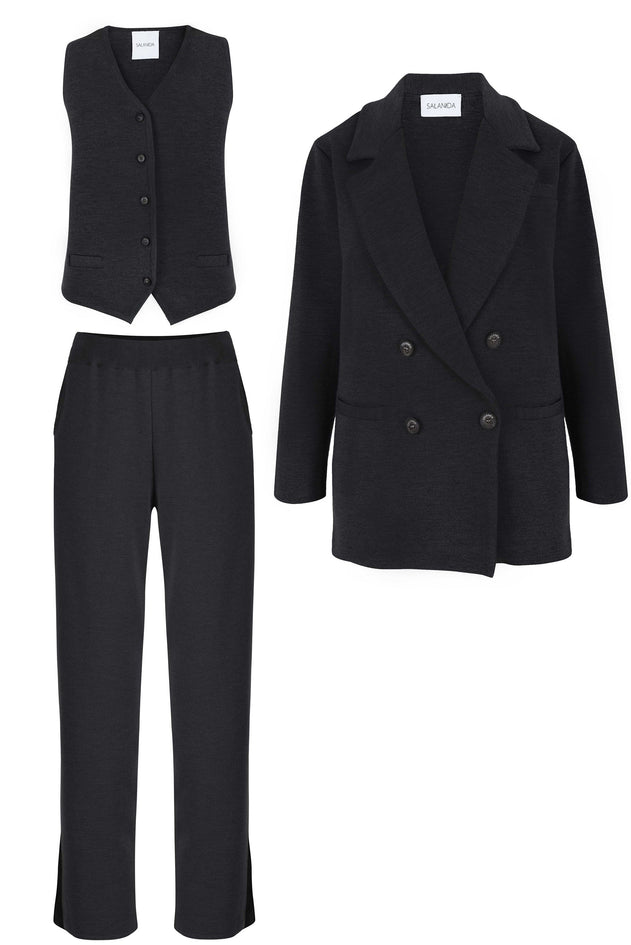 Ora, Forza & Galante Merino Co-ord Black