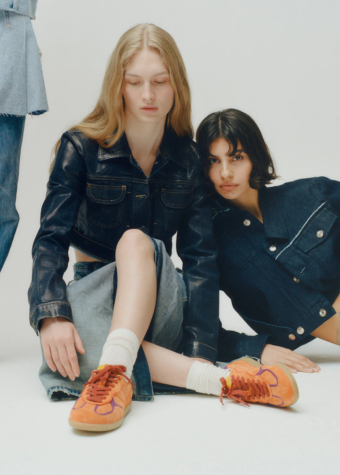 Tb.490 Rife Leather Sneakers Orange