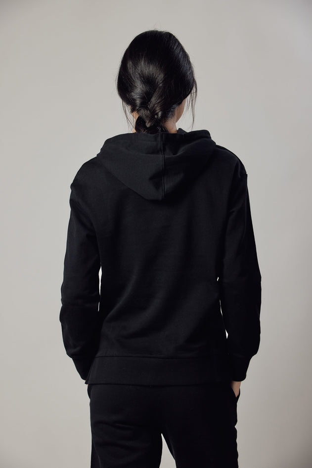 Women's Hoodie With Side Slits