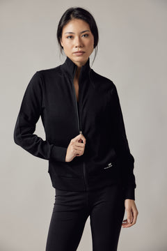 Women's High Neck Zip Up Sweatshirt