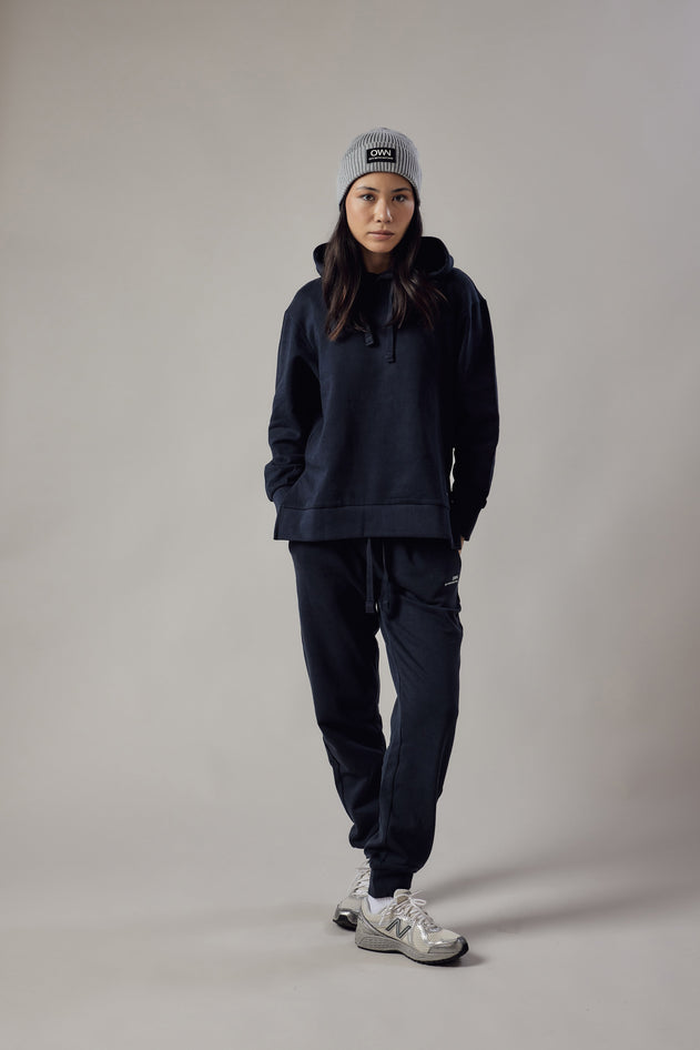 Women's Hoodie Sweatshirt With Side Slits