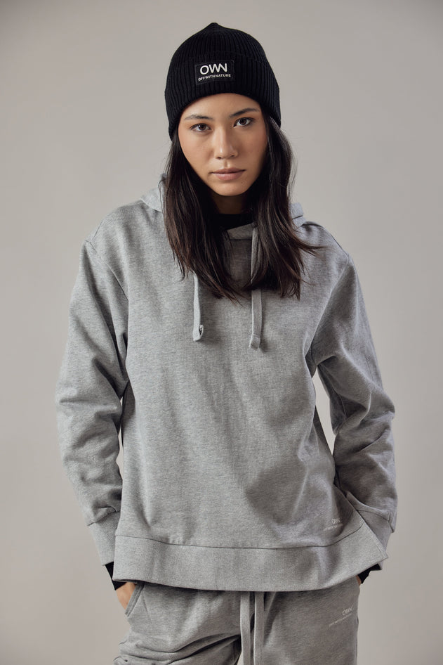 Women's Hoodie Sweatshirt With Side Slits