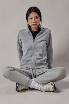 Women's High Neck Zip Up Sweatshirt