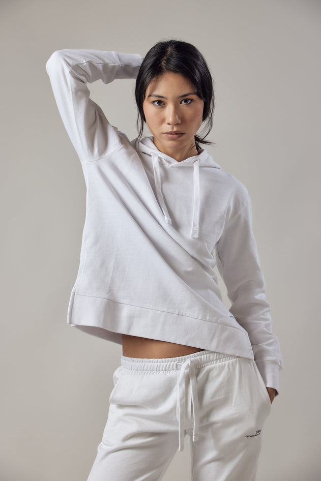 Women's Hoodie With Side Slits