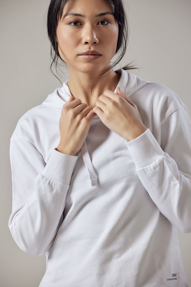 Women's Hoodie With Side Slits