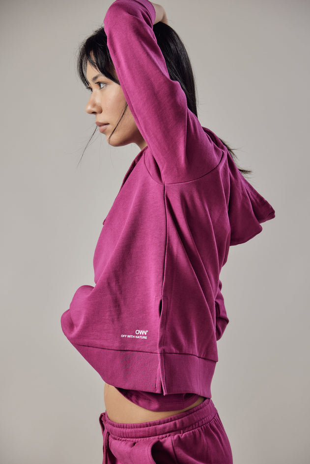 Women's Hoodie With Side Slits