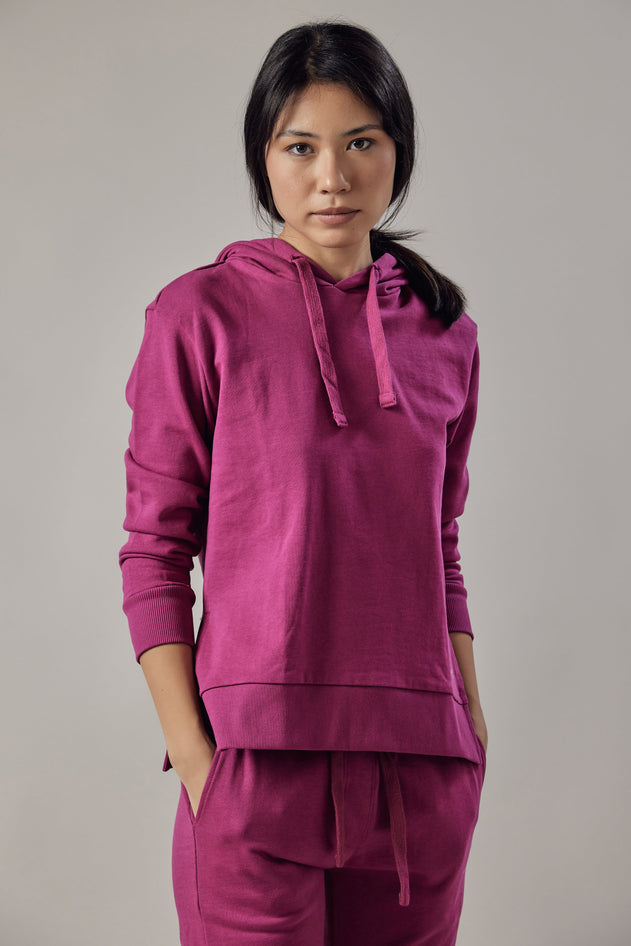 Women's Hoodie With Side Slits
