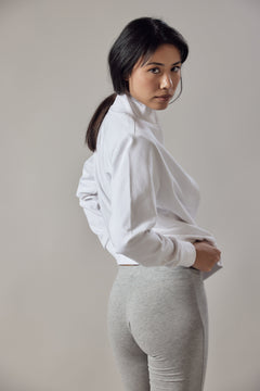 Women's High Neck Zip Up Sweatshirt