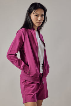 Women's High Neck Zip Up Sweatshirt