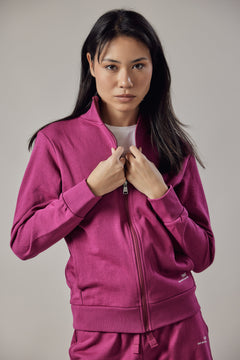 Women's High Neck Zip Up Sweatshirt