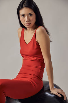 Women's Short V-Neck Sports Top