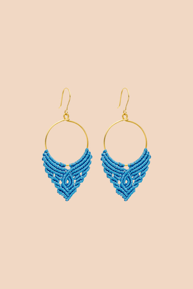 Zoe Earrings Sky Blue